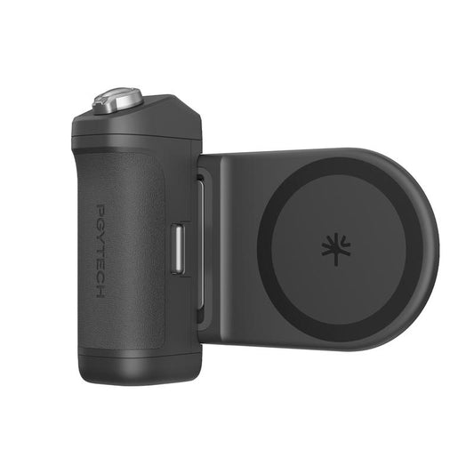 PGYTECH Magcam 2 Magnetic Phone Camera Grip, Wireless Charging, Wireless Shutter, Dslr-Style Handle for Iphone & Android, 1/4" Screw, Perfect for Vlogging, Selfies, Steady Shots, Compatible with Iphone 17
